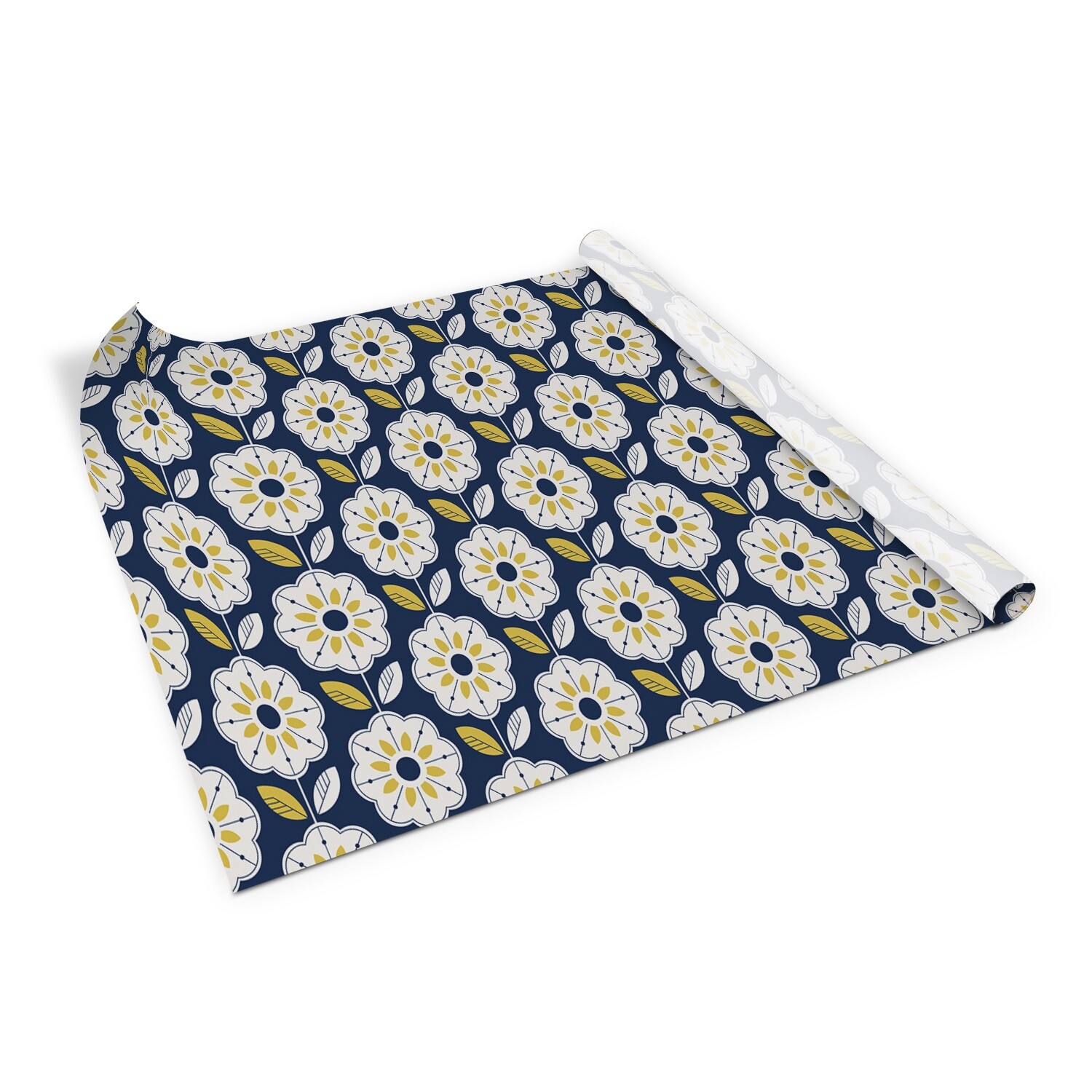 Furniture Sticker Matt adhesive for wardrobe Scandinavian floral theme 100×50