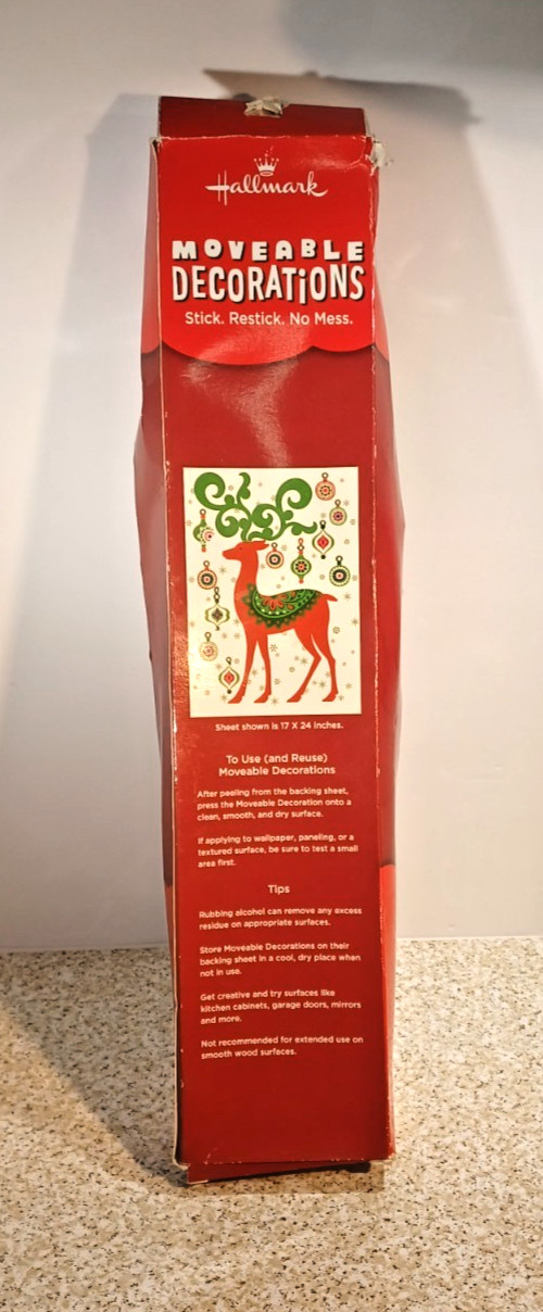 HALLMARK Disney Reindeer Moveable Decorations NEW IN BOX 1 Sheet