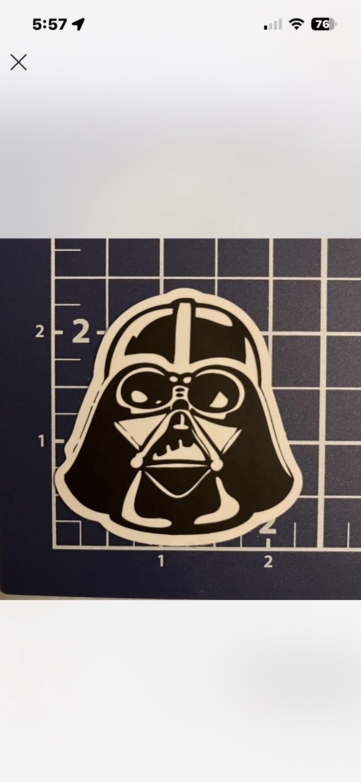 4 Star Wars Related Vinyl Stickers (around 2 1/2” Each)