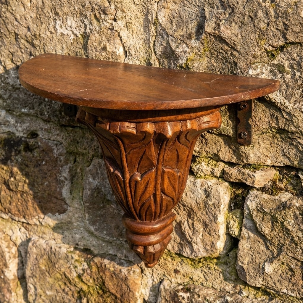 Wall Mounted Floating Shelf Wooden Wall Brackets