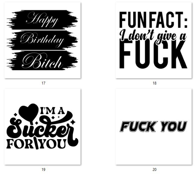Adult Theme Decals 5″