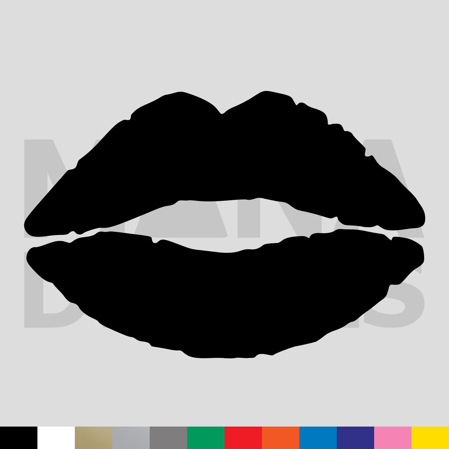 Lips Vinyl Die Cut Decal Sticker – Kiss Lipstick Love Sweetheart Sexy