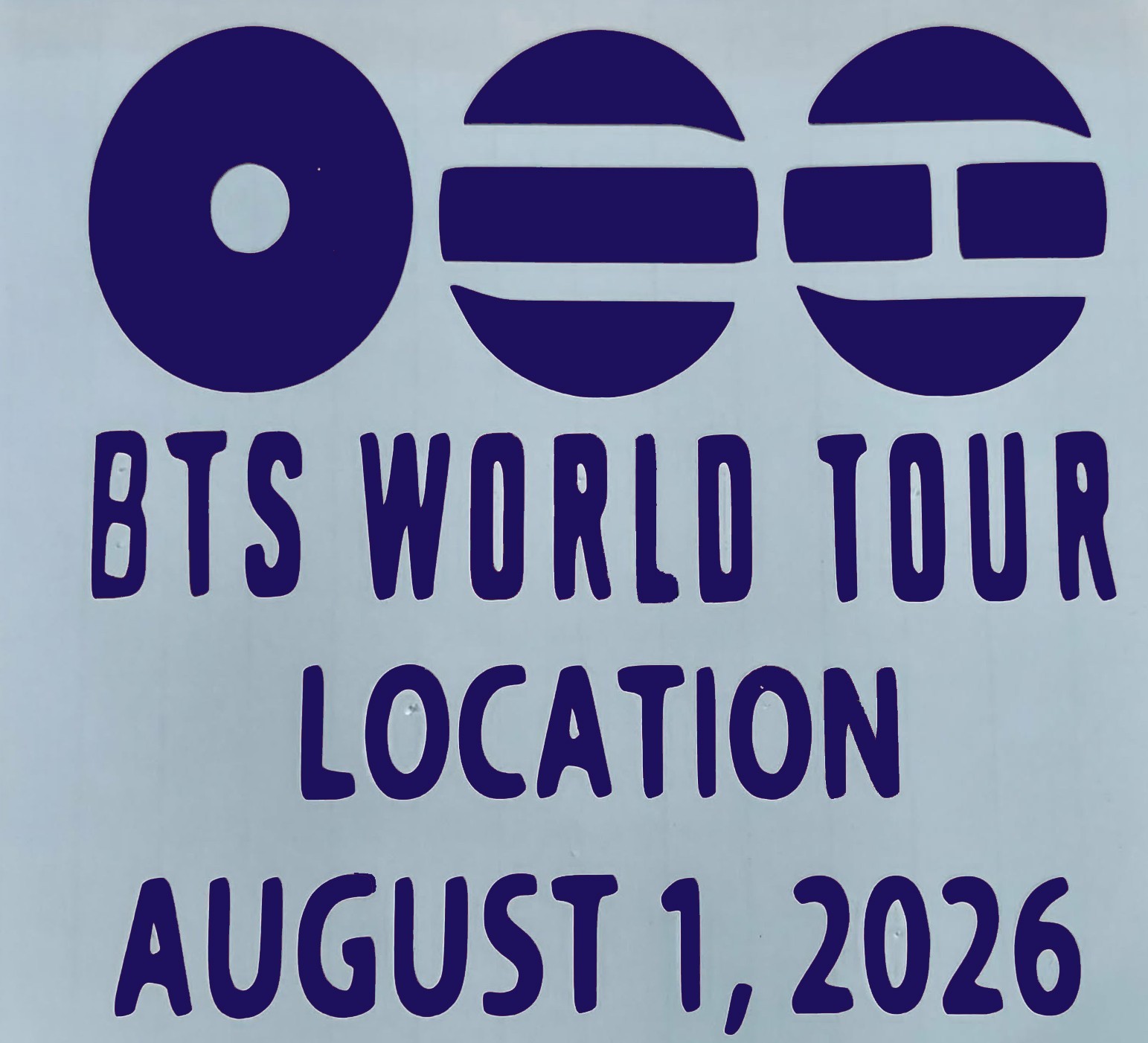 bts world tour 5″ vinyl car window/laptop sticker