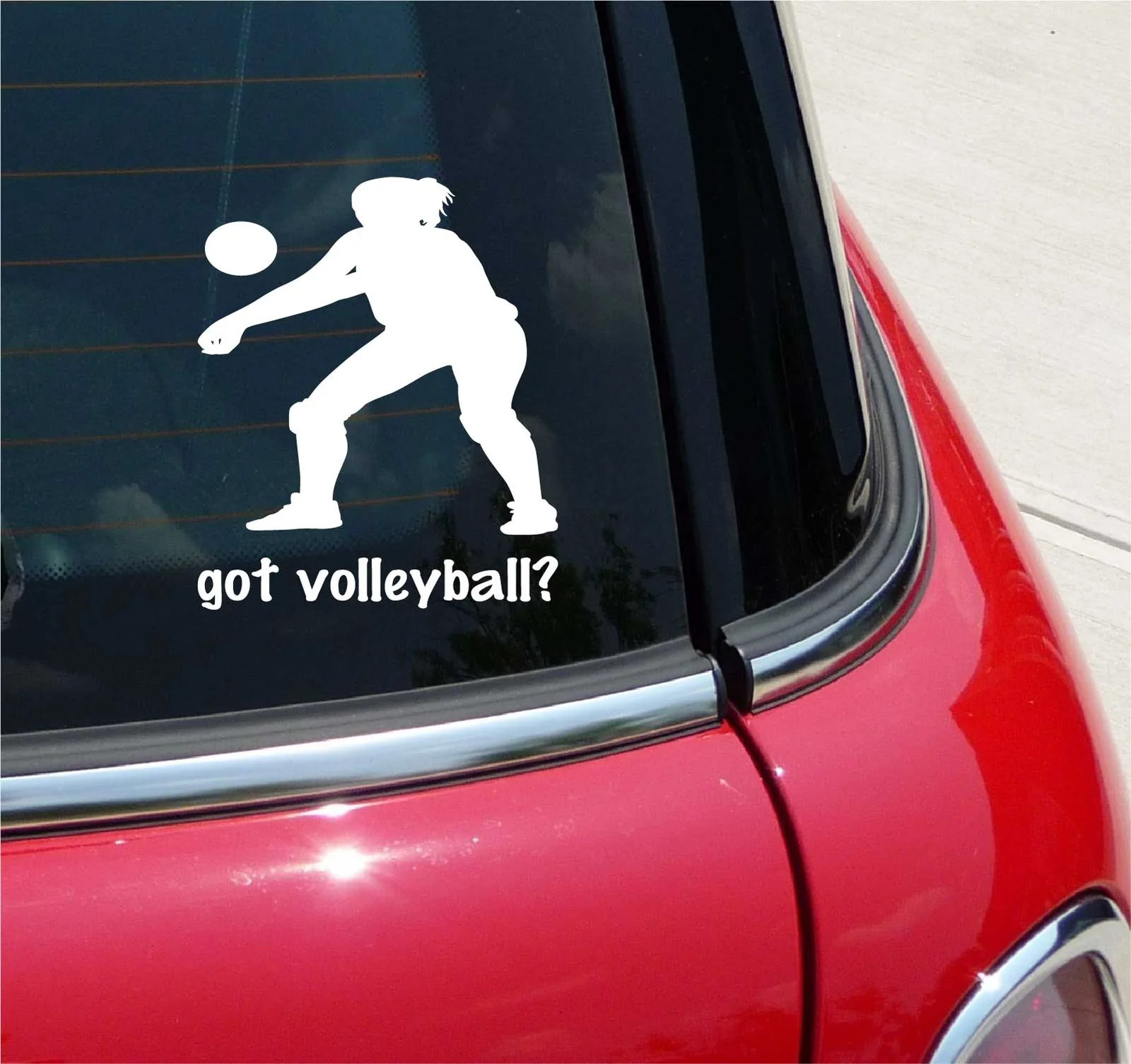 GOT VOLLEYBALL? VOLLEYBALLS GRAPHIC DECAL STICKER ART CAR WALL DECOR