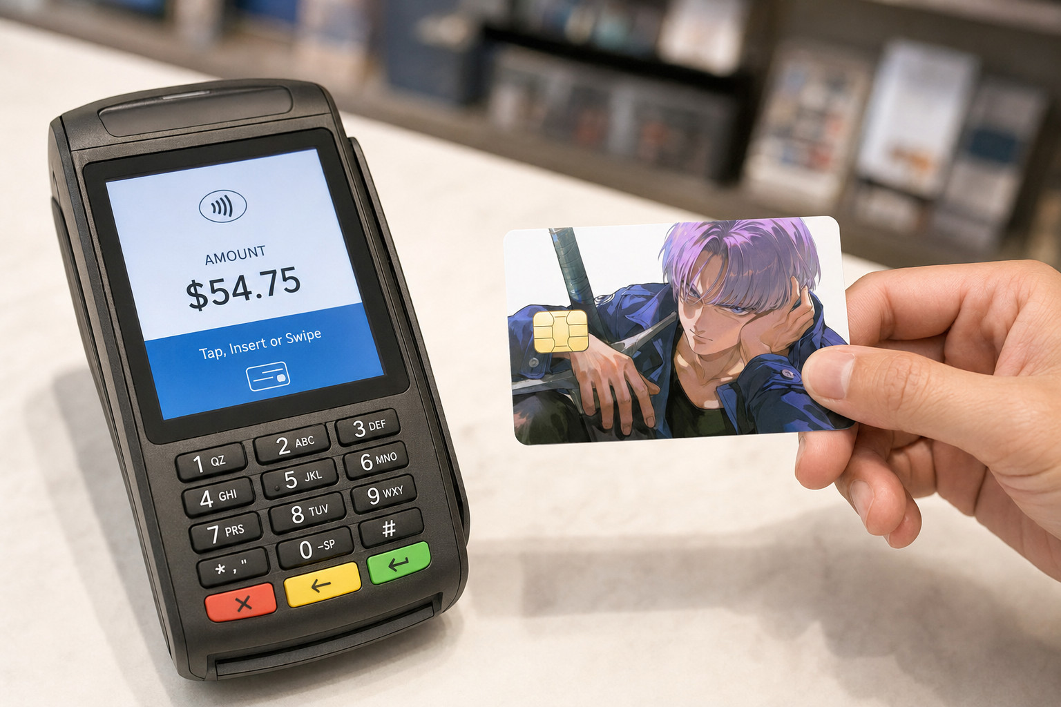 Trunks A Warrior’s Repose Dragon Ball Z Debit Card Credit Card Skin