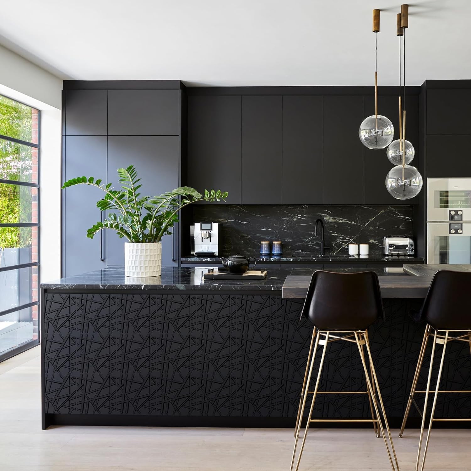 33 Pack 3D Wall Panels Interior Wall Decor 12»x12» Black Accent Textured Wall