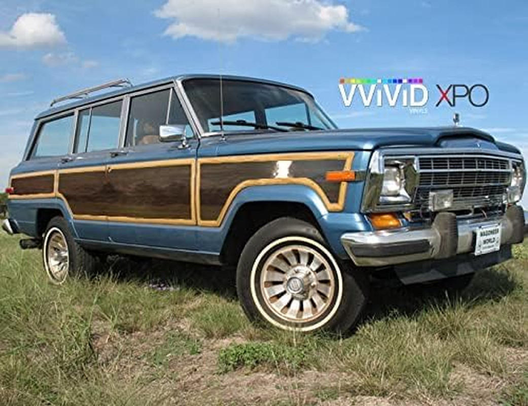 Dark Brown Cedar Wood Grain Vinyl Wrap Film Air Release 1ft x 48in