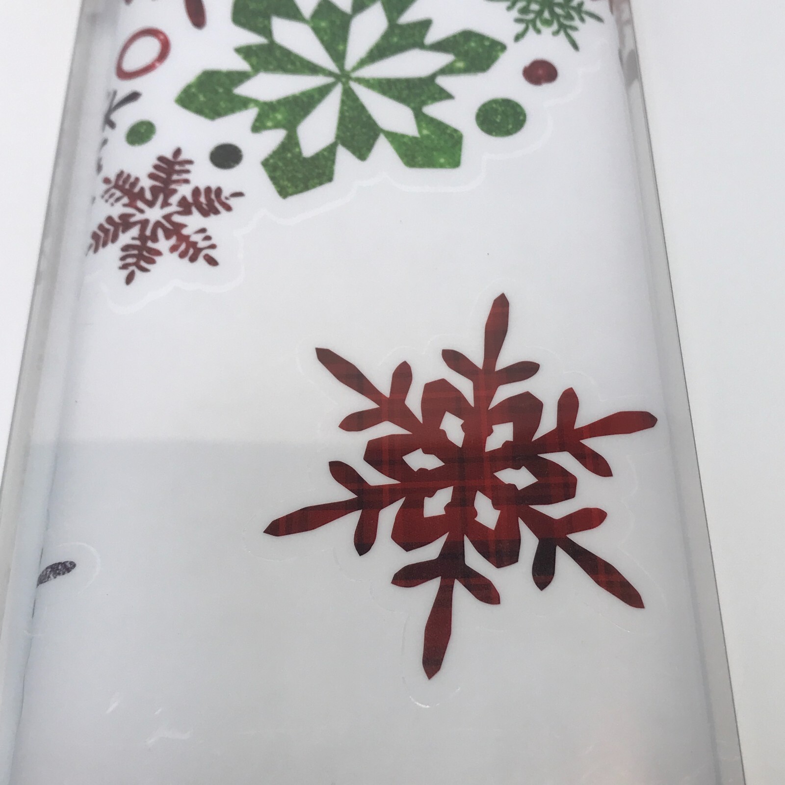 Christmas Wall Decals Self Adhesive Wall Decor FTCN Snowflakes Holiday Tree