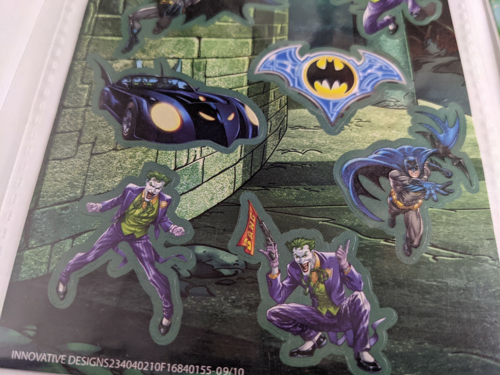 Batman Sticker Set Hallmark & CD Comics The Joker Holographic Stickers