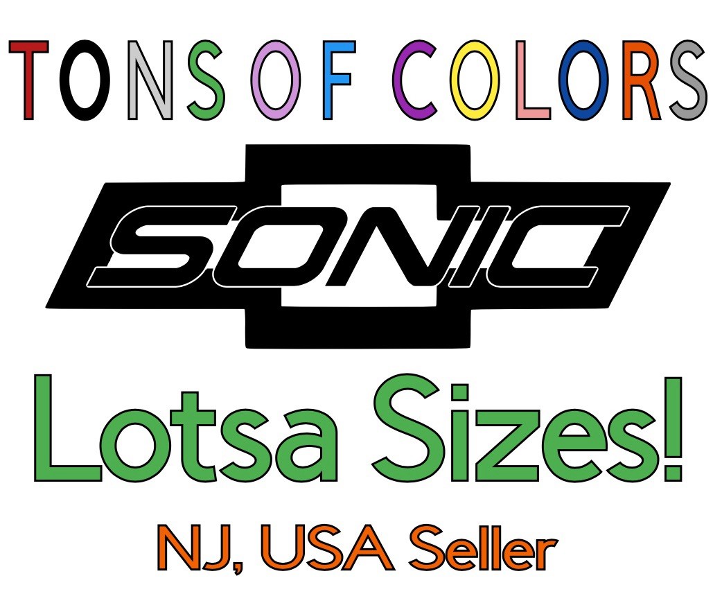 Personalized Genuine Chevrolet Bowtie Die Cut Vinyl Decal w/YOUR Lettering/Text!