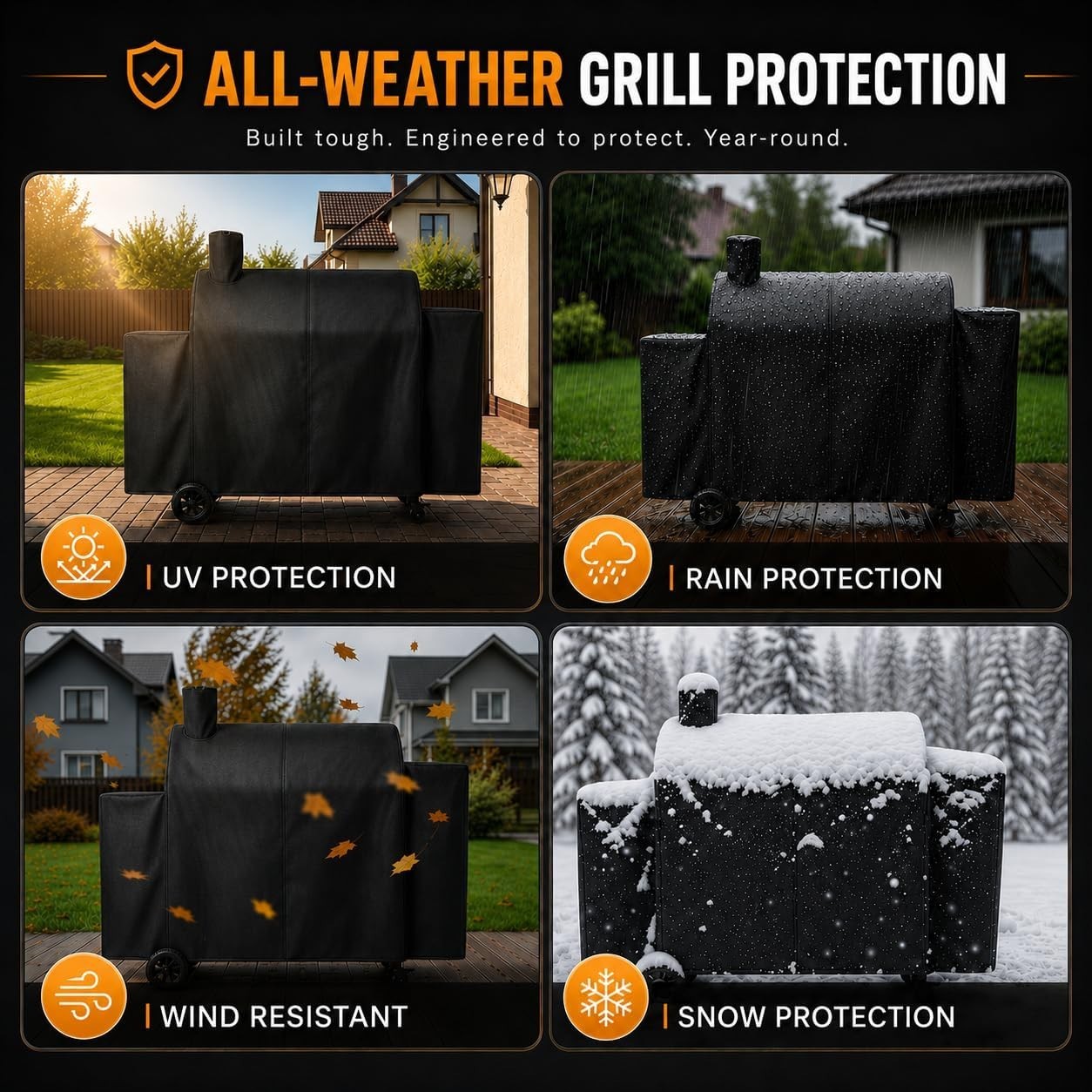 Grill Cover for Pit Boss Pro Series Triple-Function Combo Grill PB1100PSC2, PB11