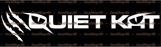 Quiet Kat Bikes – Outdoor Sports – Bicycles – Vinyl Die-Cut Peel N’ Stick Decals