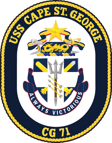 CG-71 USS Cape St. George Badge Sticker Decal