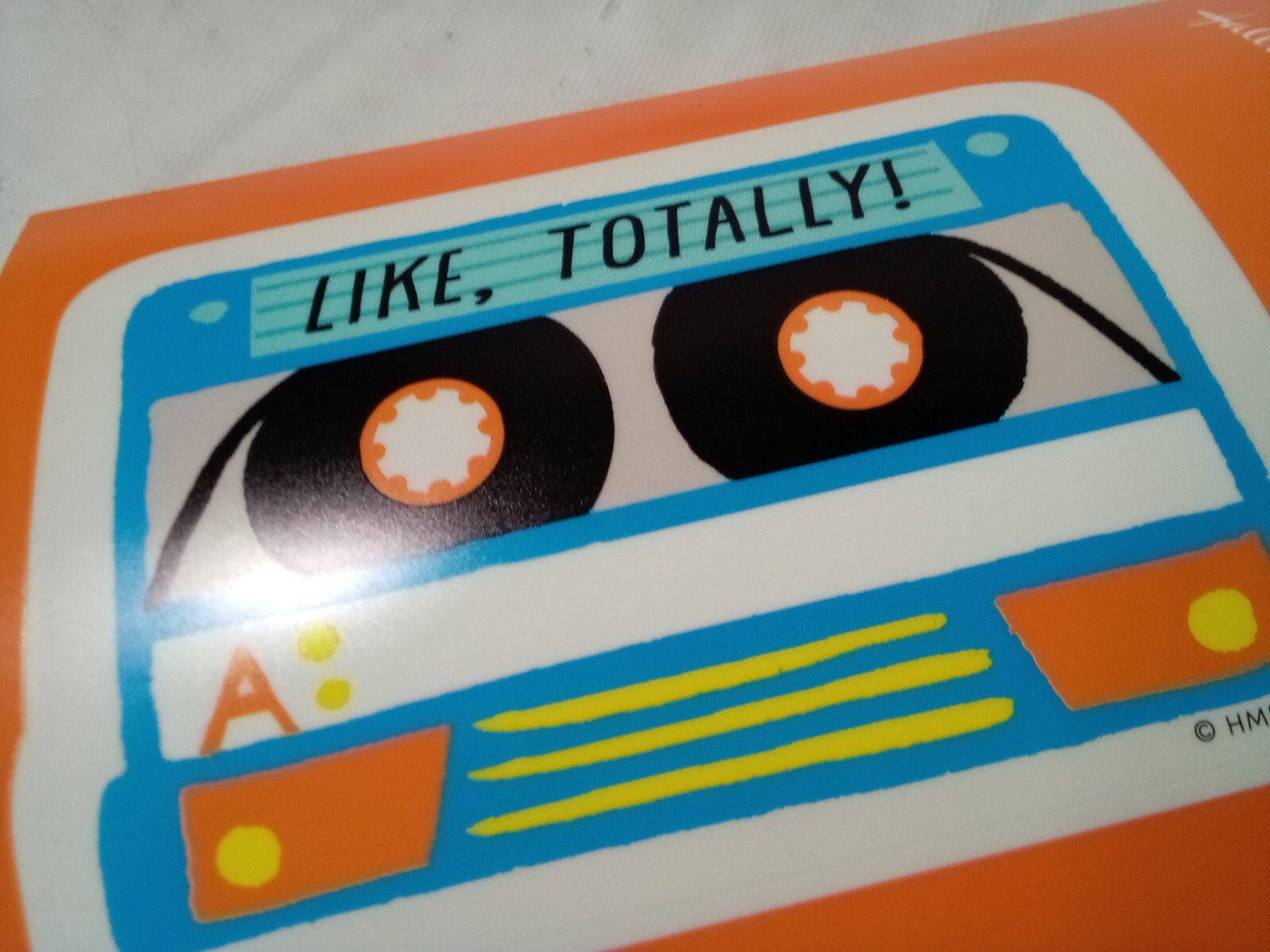 Lot of 4 Hallmark Vinyl Decal – Like, Totally! Casette Tape