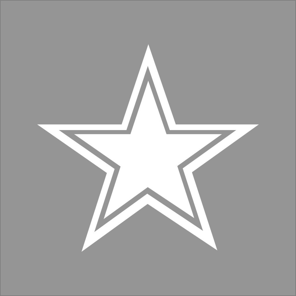 Dallas Cowboys NFL Team Logo 1 Color Vinyl Decal Sticker Window Car Wall