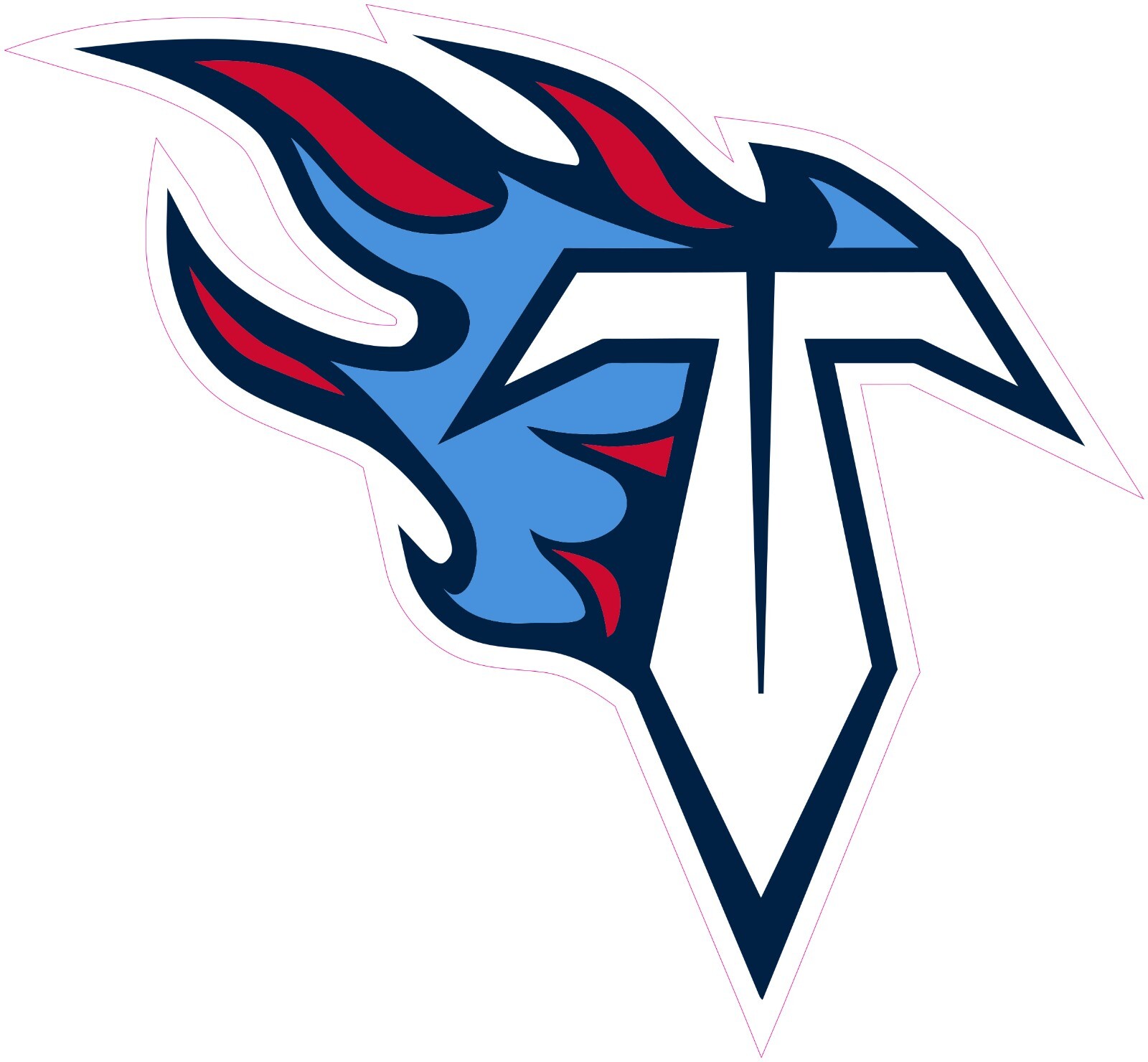 Tennessee Titans Football Vinyl Decal Sticker Car Truck Bumper Tumbler Mug