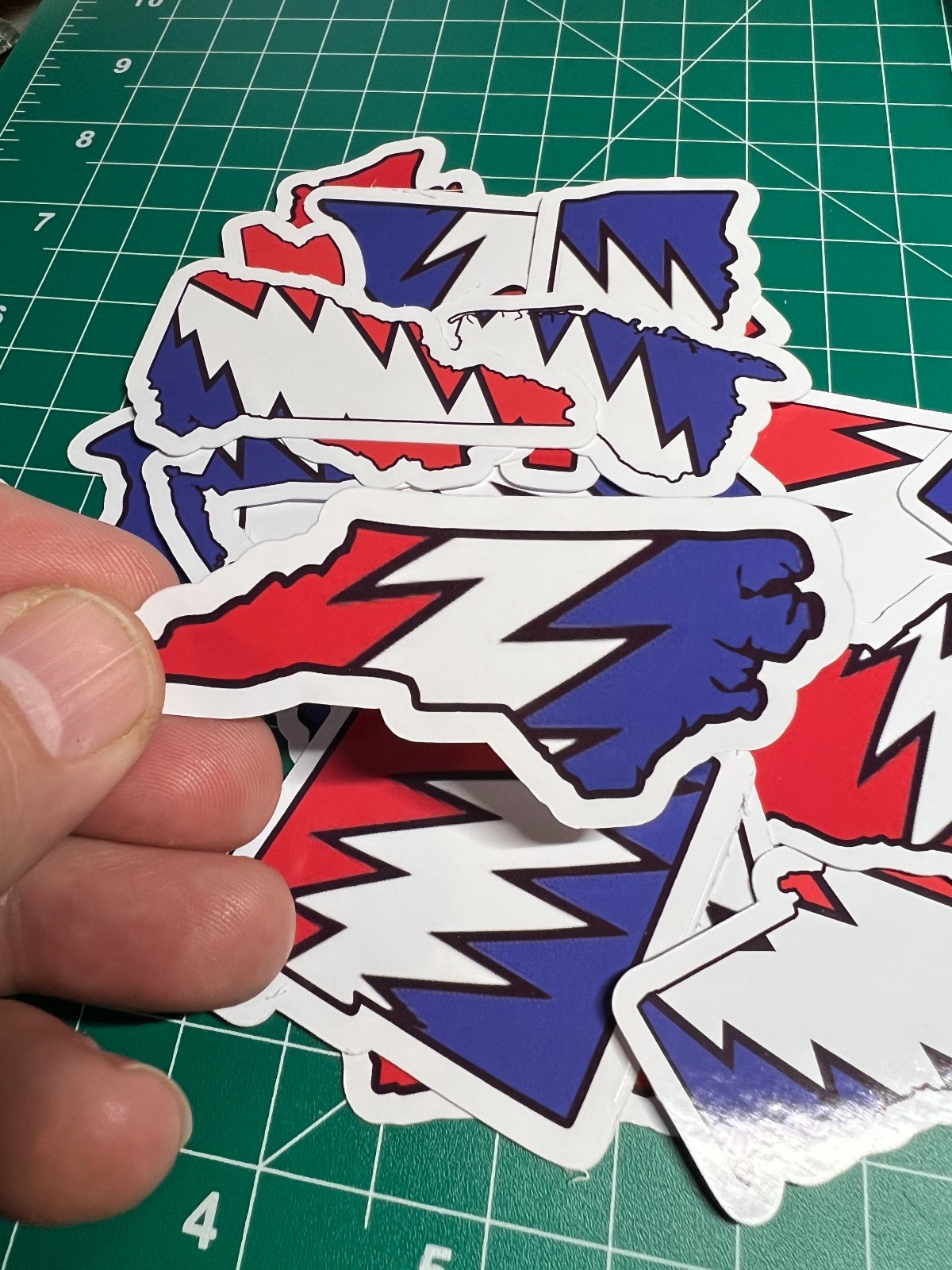 North Carolina Stealie – Grateful Dead – Laminated Vinyl Sticker 1.5″x3″