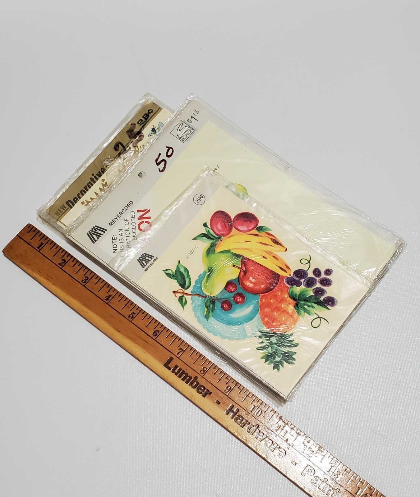 Vintage Lot Art Decals, Fruit & Floral, Children’s, Shells, Snowflakes, Cactus