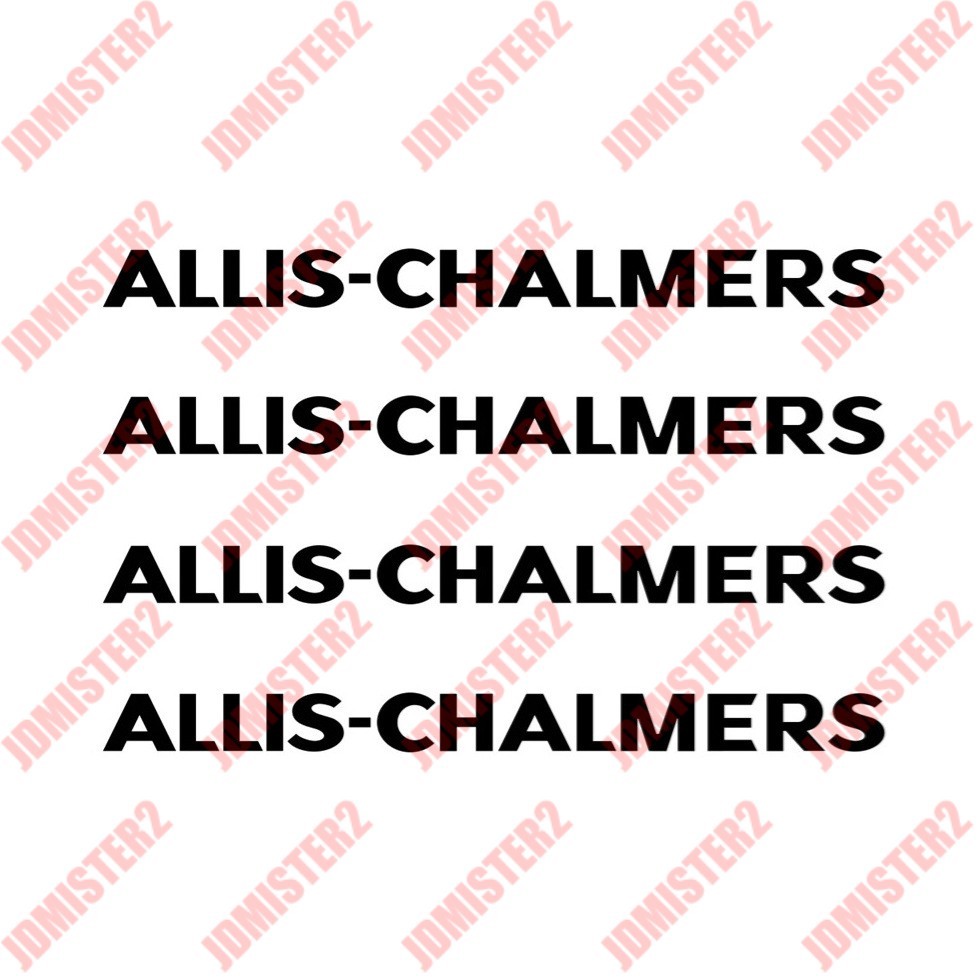 Allis Chalmers Stickers Allis Chalmers Replacement Tractor Die Cut Decals