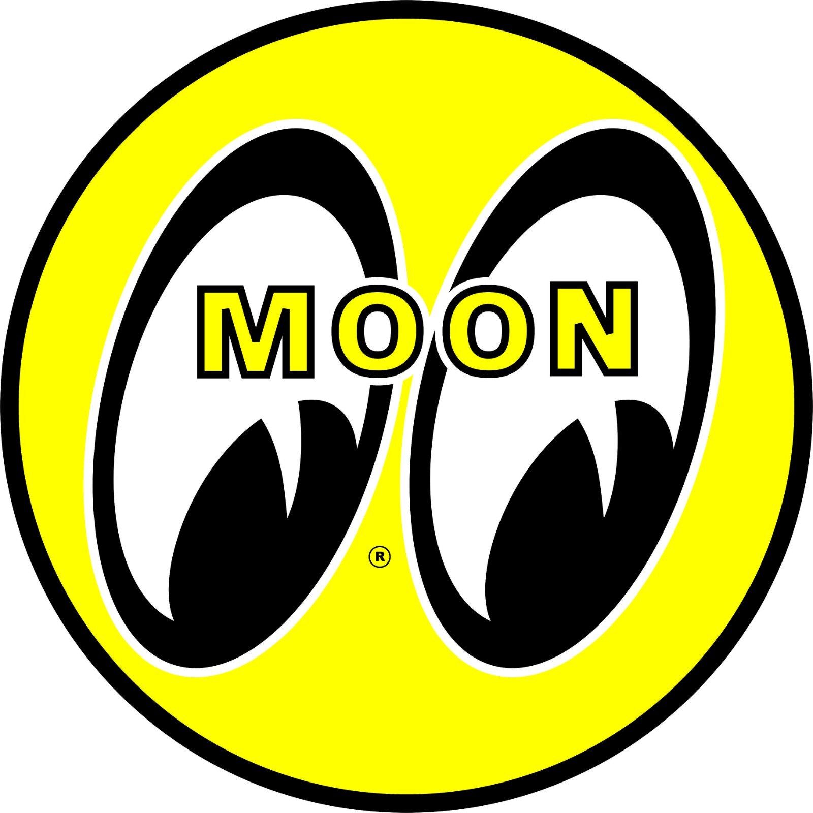 Moon eyes sticker logo retro drag racing skate cell laptop bumper vinyl decal