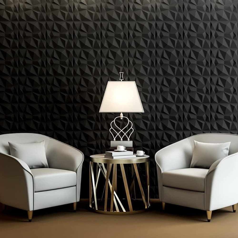 10PACK Tiles 3D Wall Panels PVC Tiles Textured Bricks DIY Wallpaper 11.8*11.8″
