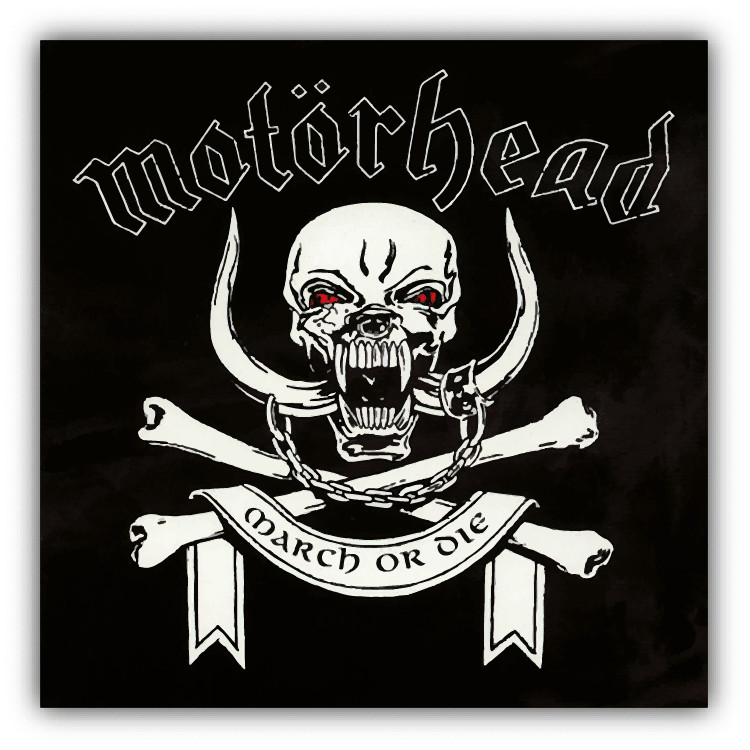 Motorhead March Or Die Music Car Bumper Sticker Decal – 3» or 5»