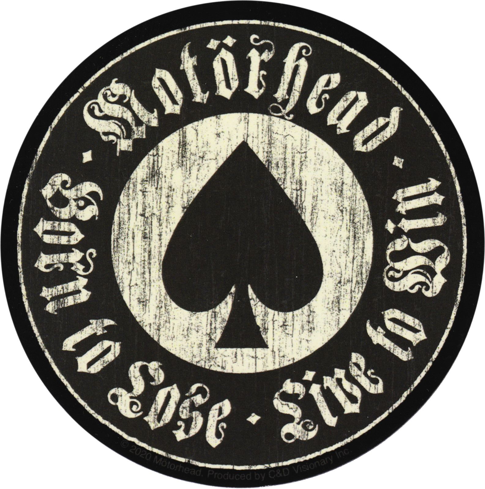 Sticker – Motorhead Born to Lose Live to Win Spade Metal Music Band Decal #5747