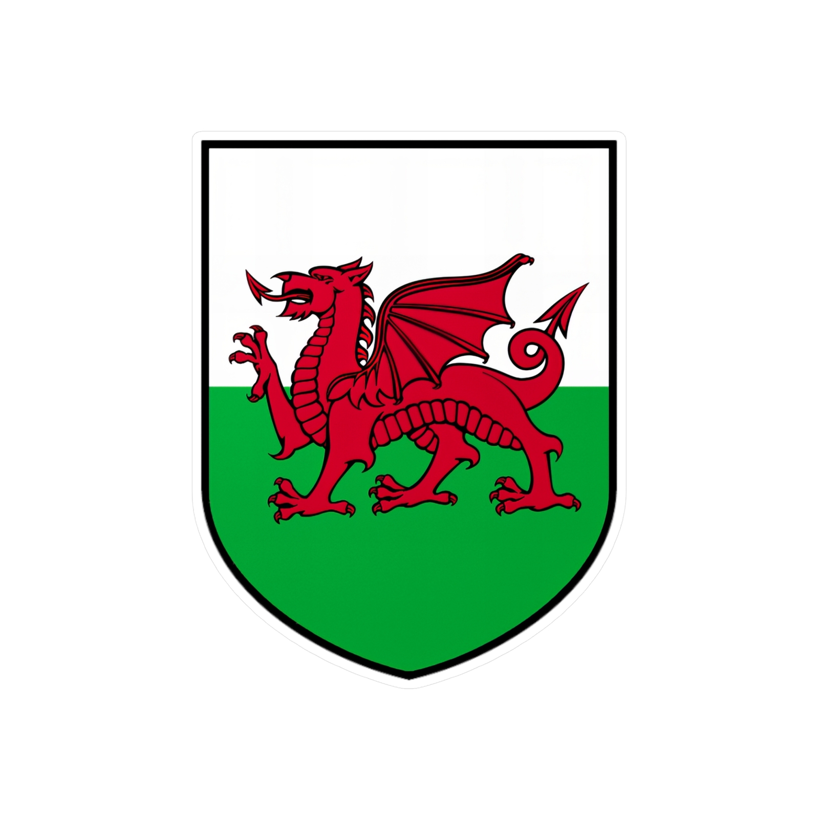 Flag of Wales, Welsh Dragon ,Flags of the World, jolly Roger, fictional Sticker