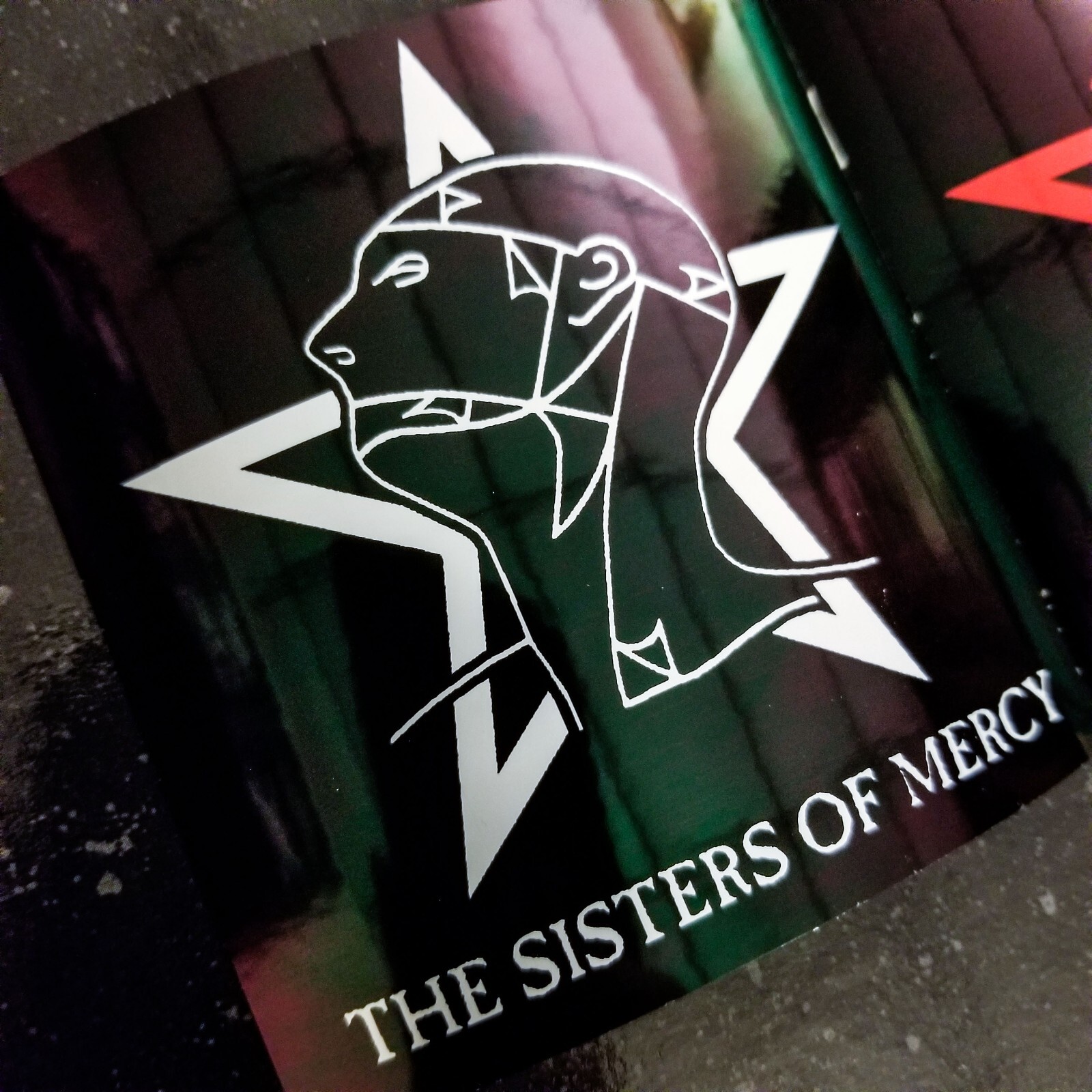 🦇 Sisters of Mercy 4 x 4″ Waterproof Vinyl Goth Sticker [💪 HQ Durability!]