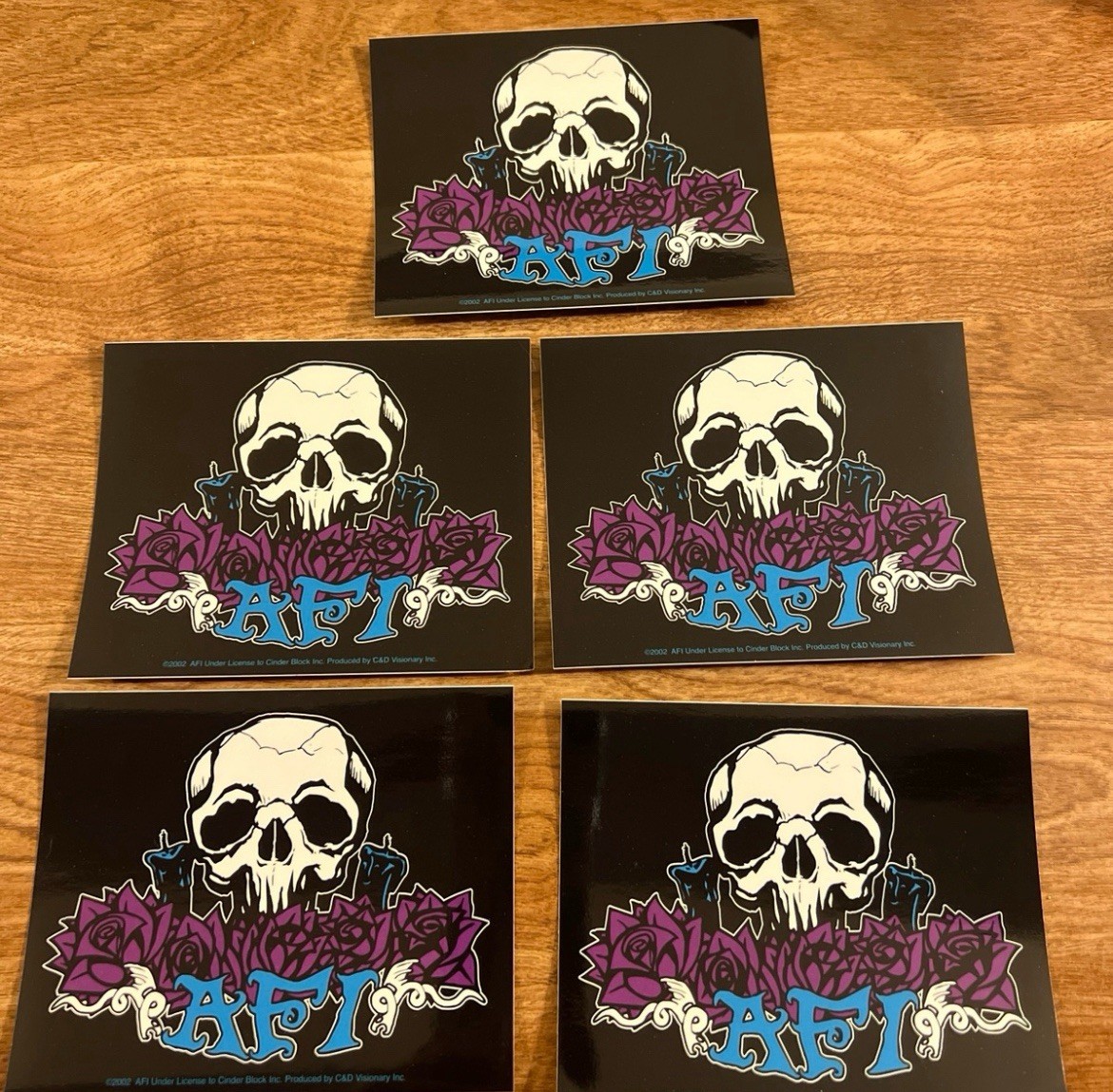 RARE 2002 AFI Sticker Pack (5)