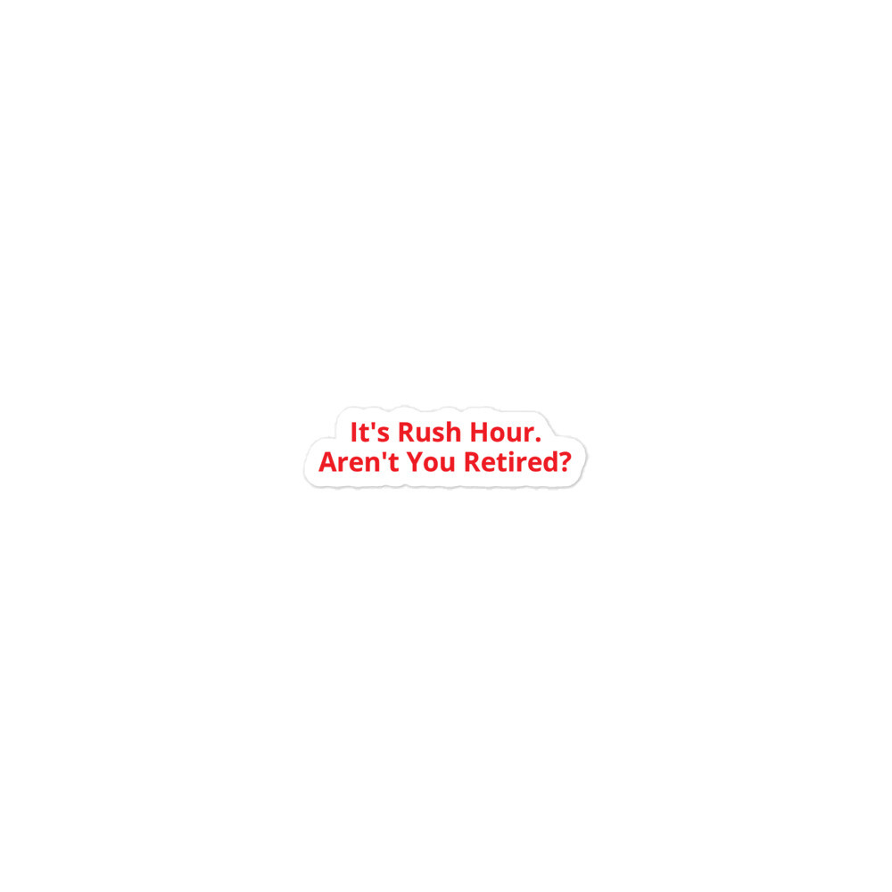 Florida Rush Hour Bubble-free stickers