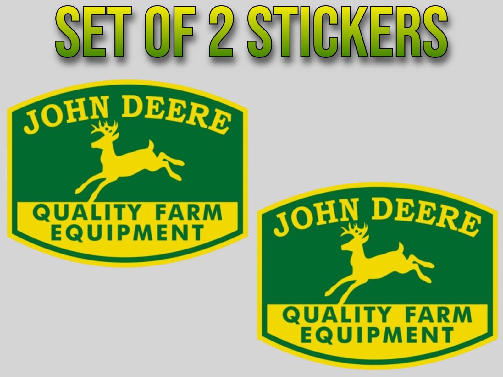 John Deere Vinyl Sticker/Decal -Vintage -Classic -Tractor -Racing -Garage -Farm