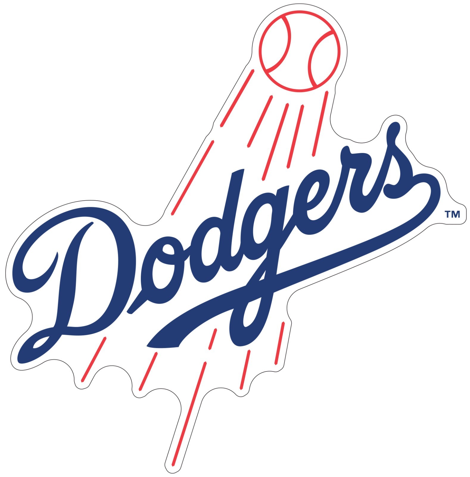 Los Angeles Dodgers Indoor Wall Vinyl Decal Sticker 5″ – 52″