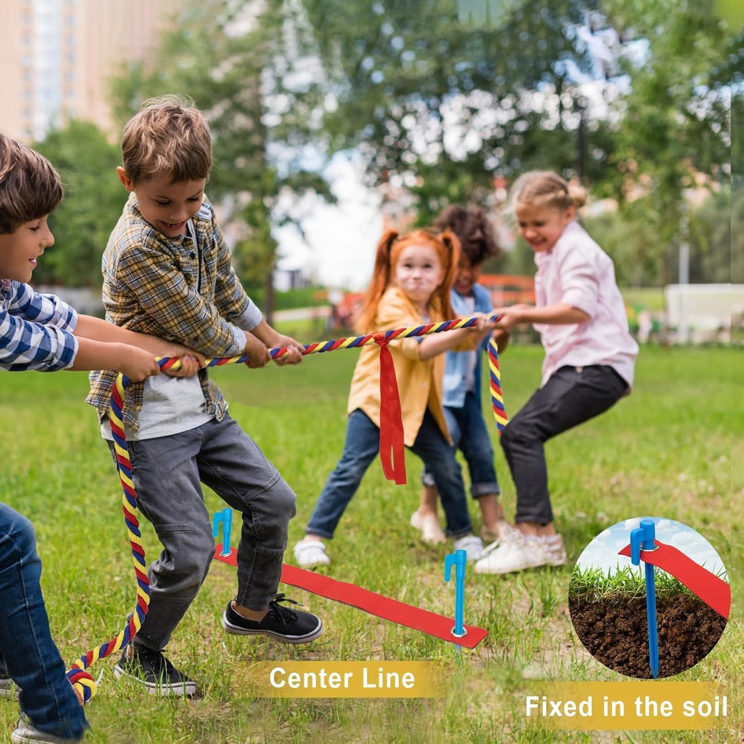 Tug of War Rope for Kids and Adults,20/40/60FT Tug a War Rope for Outdoor Games