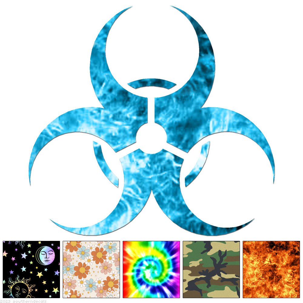 Biohazard – Decal Sticker – Multiple Patterns & Sizes – ebn6764
