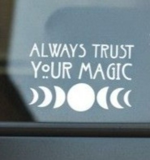 Always Trust Your Magic Vinyl Decal – 6×4 White – New