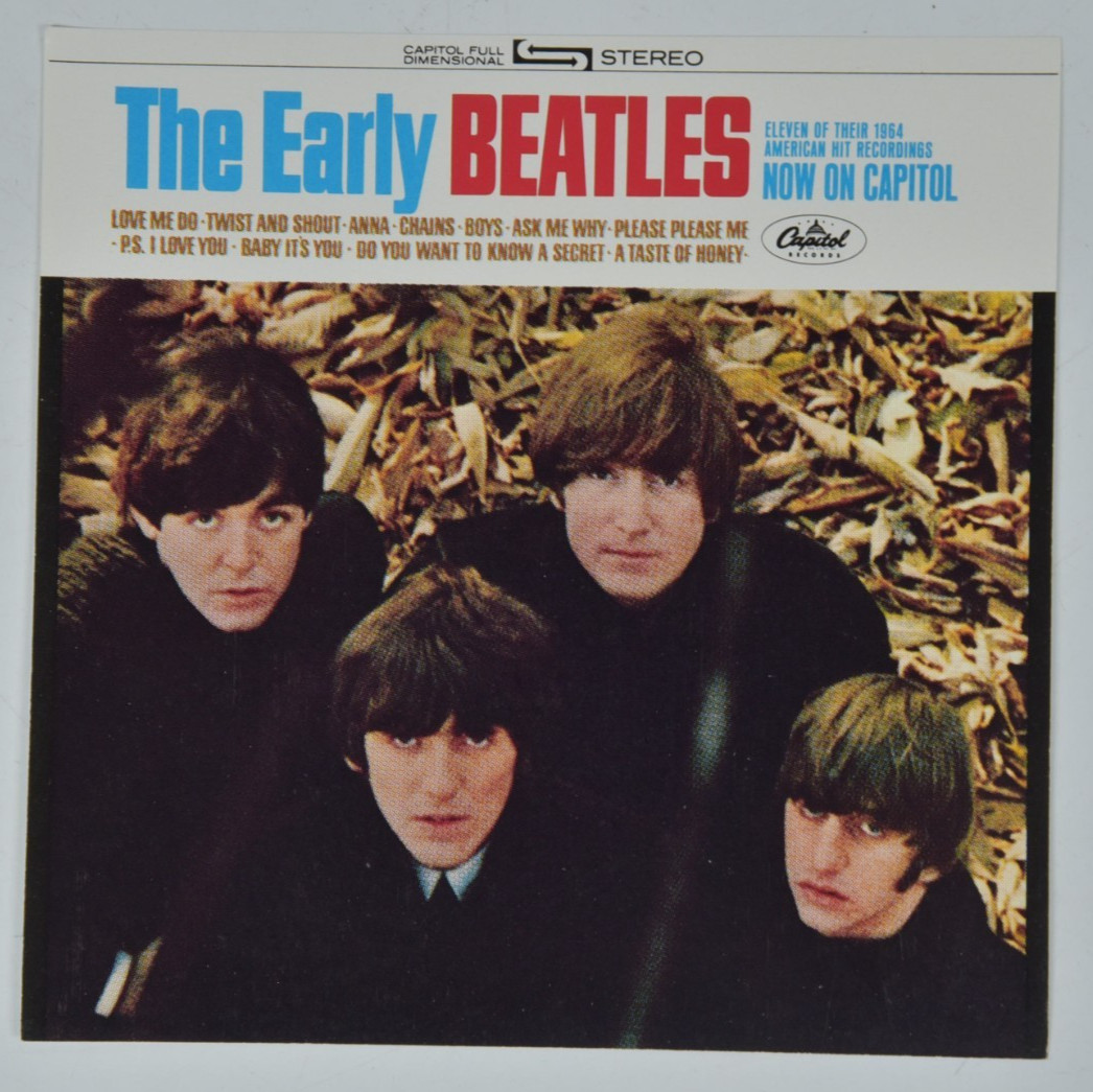 Vintage The Early Beatles Insert Album Art 6″ Art Print 45 Record Paper ONLY
