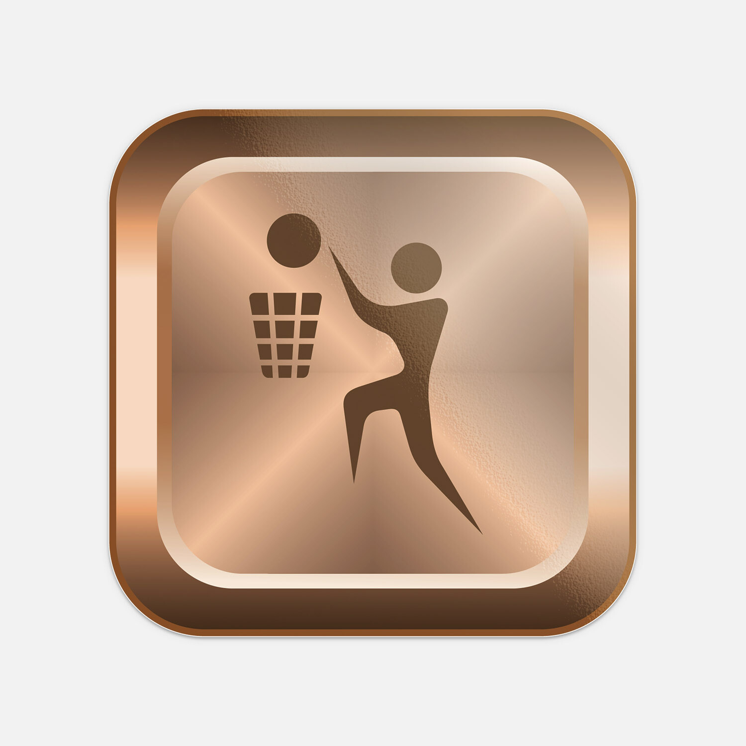 Basketball Sport Sign Emblem Vinyl Sticker Decal