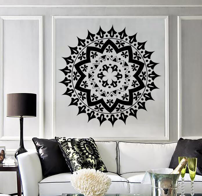 Vinyl Decal Wall Sticker Mandala Enso Circle Meditation Yoga Studio Art (n881)