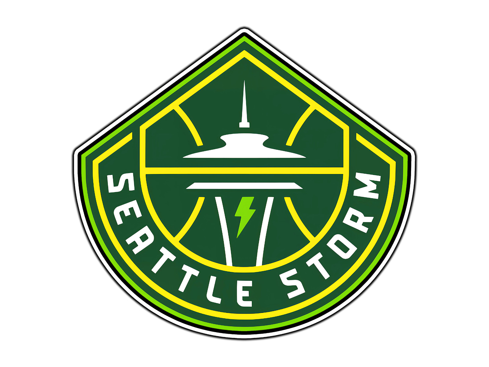 #0070 Seattle Storm Logo WNBA Waterproof Vinyl Sticker Decal Die-Cut