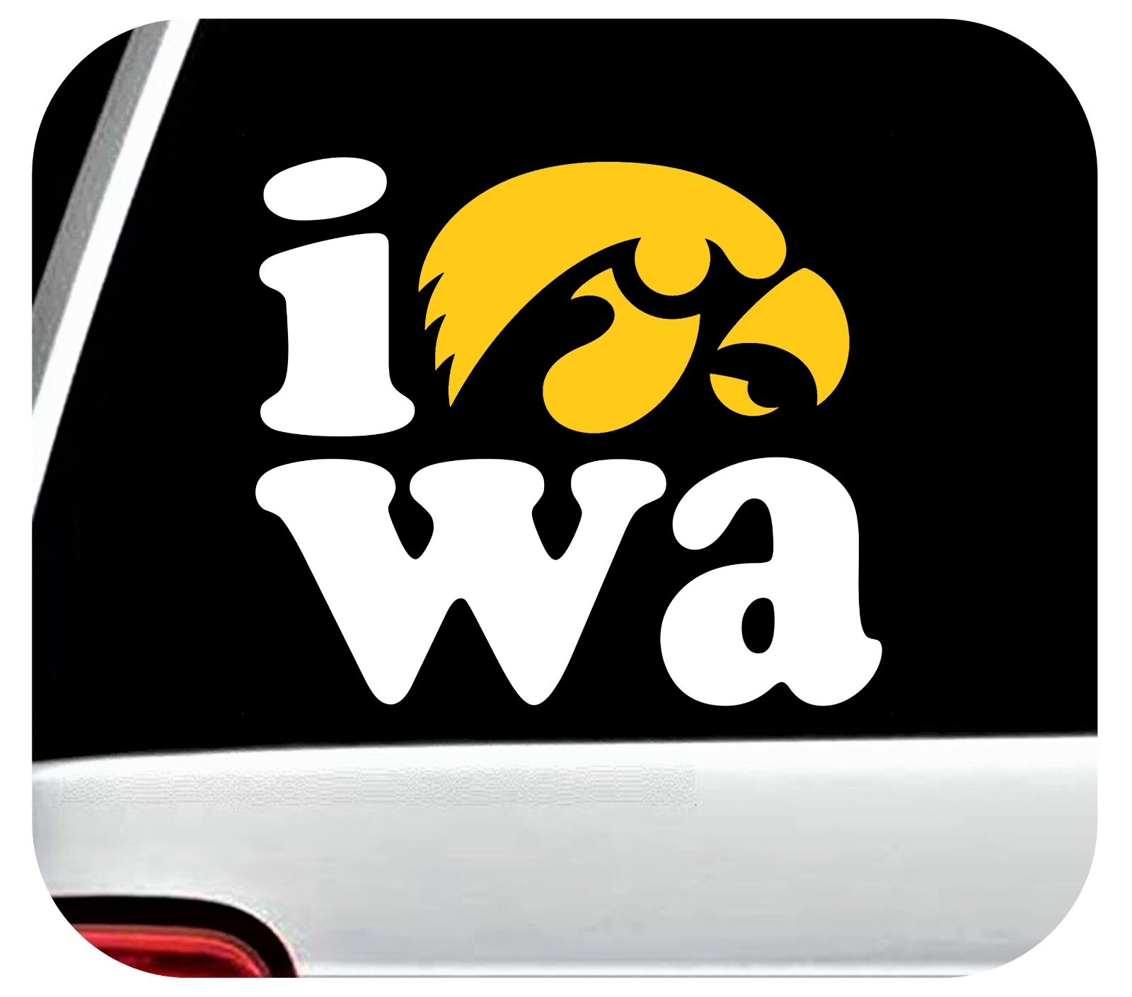 Iowa Hawkeyes Vinyl Decal Sticker Choose Size