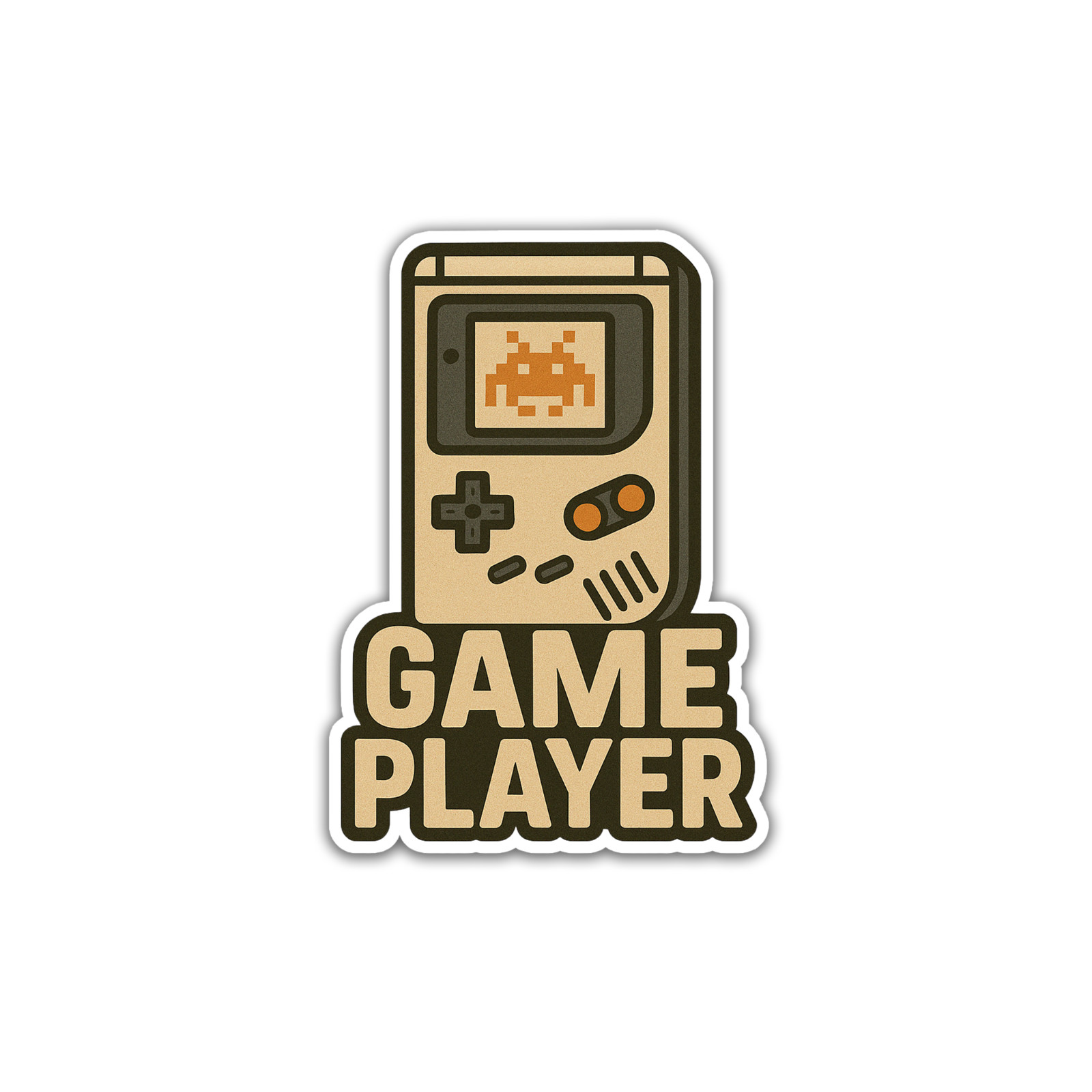 Vintage Gamer 3.5 Inch Sticker Retro Joystick Cartridge Vinyl Decal Clip Art
