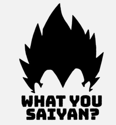 Dragon Ball Z Super Saiyan Vegeta Head Vinyl Decal Die Cut