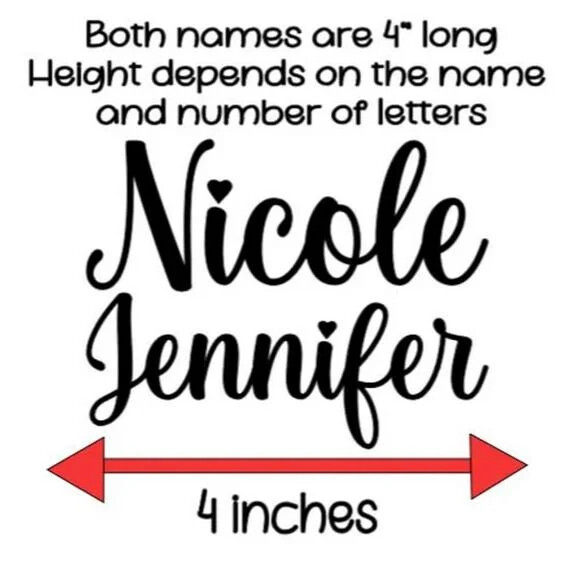 Holographic Personalized Cursive Name Decal, Multiple Colors
