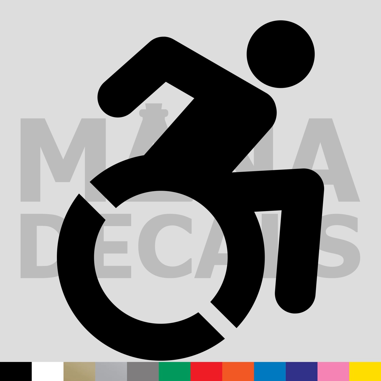 Wheelchair Accessibility Symbol Vinyl Die Cut Decal Sticker – Handicap Disabled