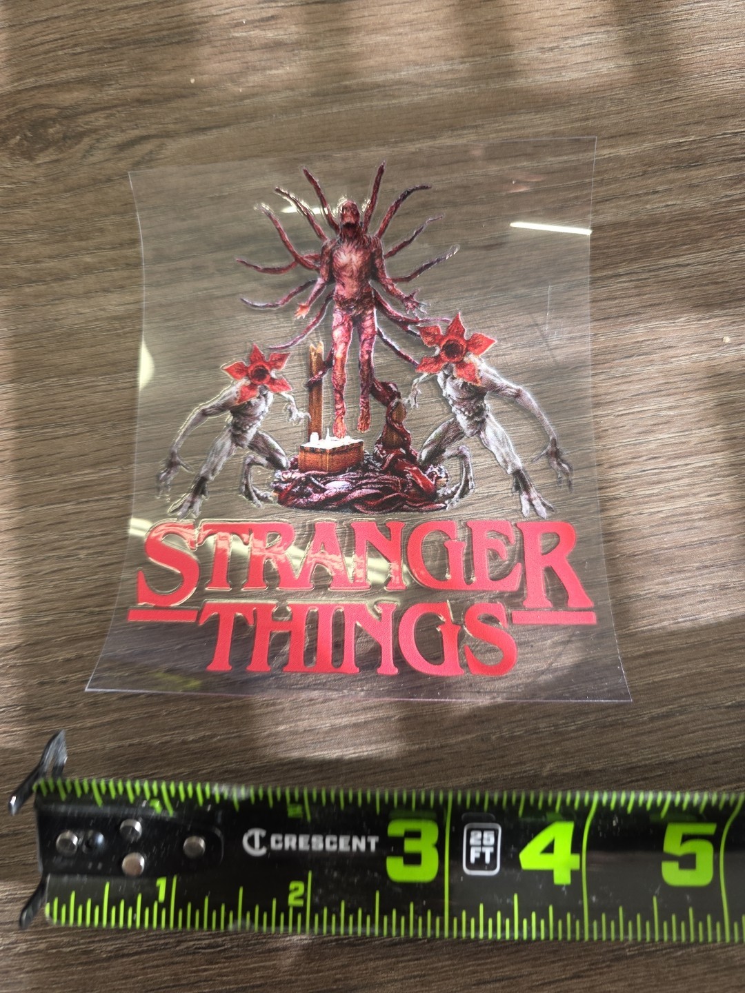 Vecna Stranger Things UV DTF Dcal Sticker Raised Waterproof Made In USA