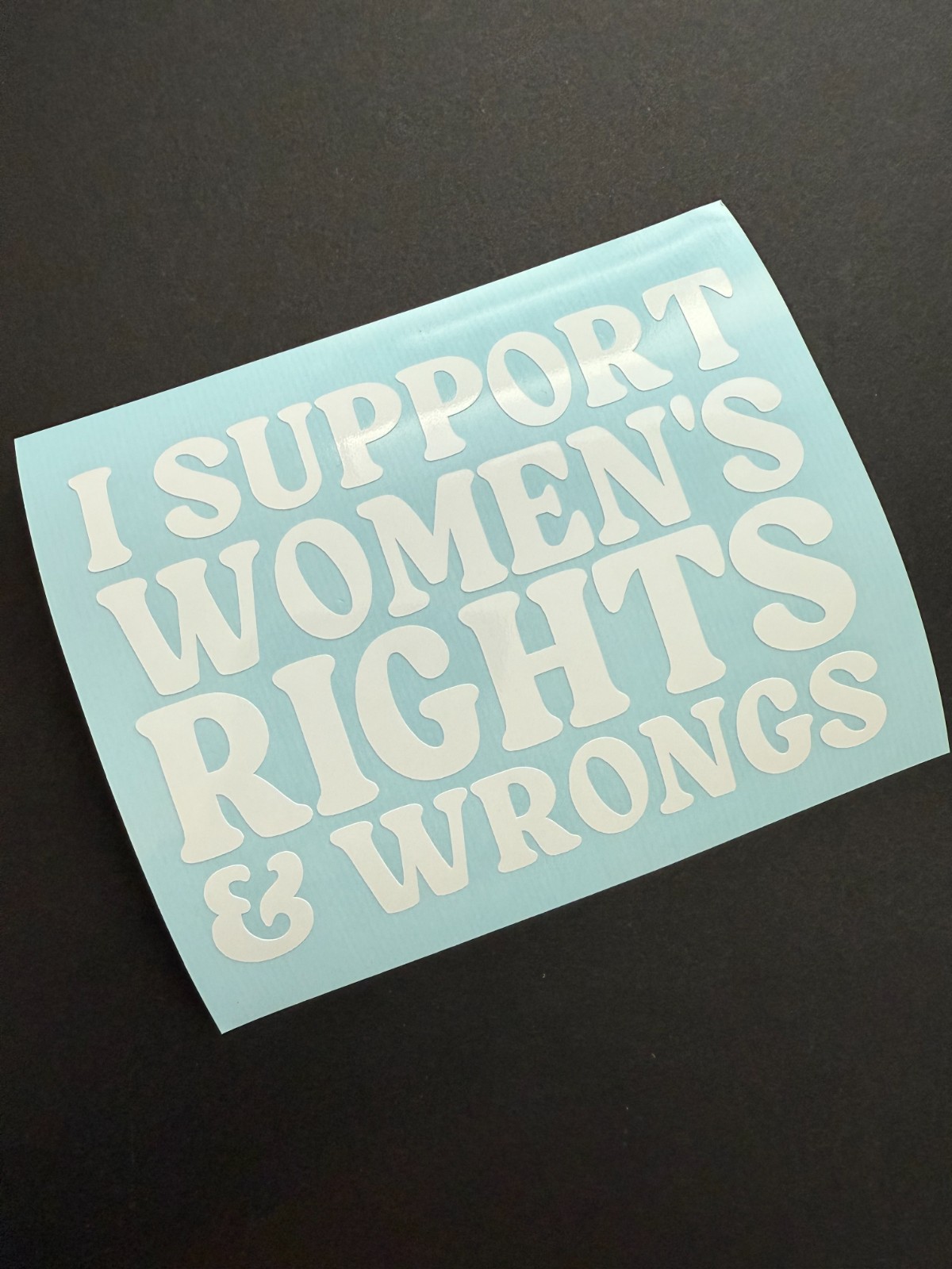 I Support Womens Rights and Wrongs Planner Laptop Car Vinyl Decal Sticker