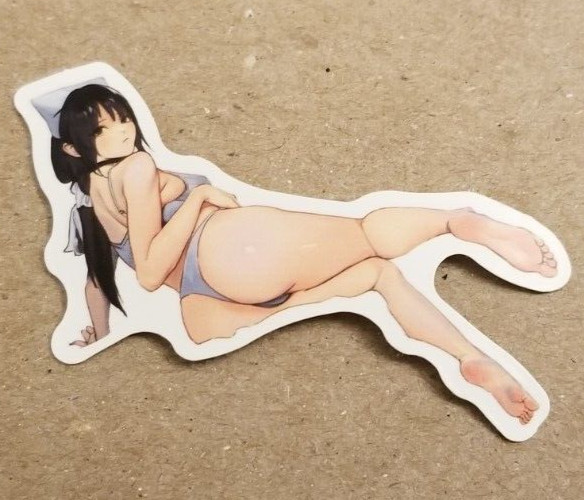Waifu Sticker Girl Summer Beach Bikini Lingerie Maid Idol Princess Anime Manga