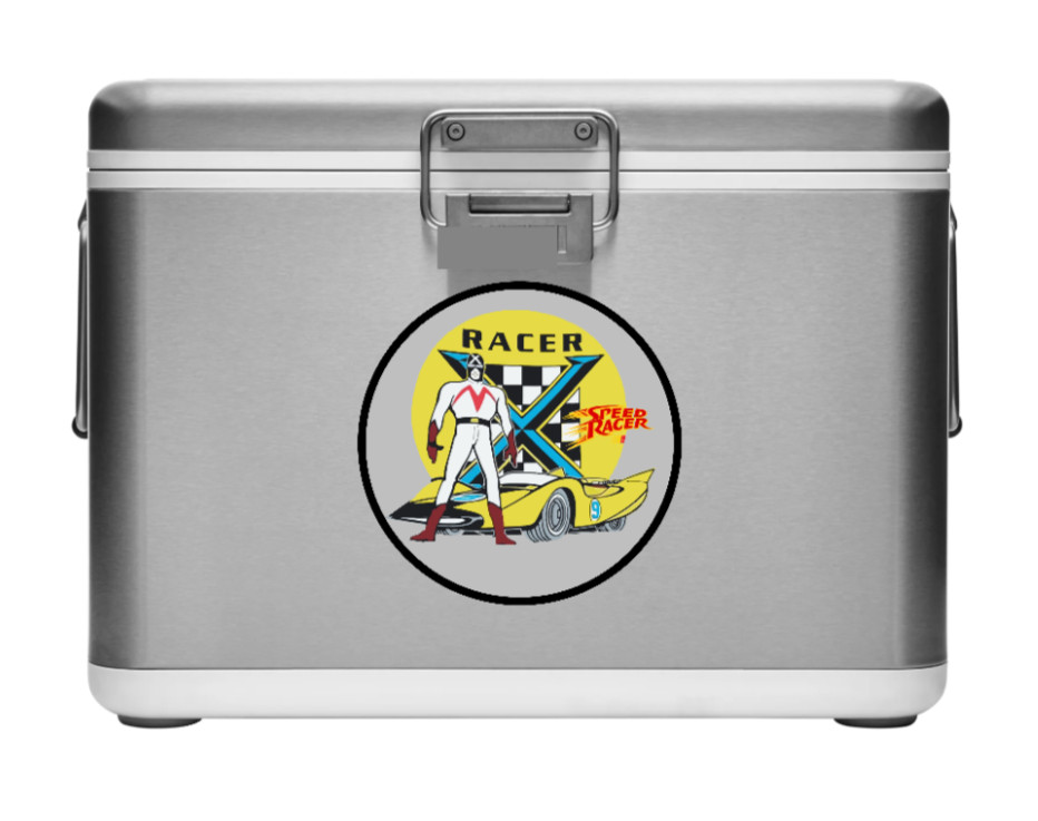 Speed Racer (Racer X Gray) – 4″ Vinyl Decal Car Truck Window Laptop Cooler Bar