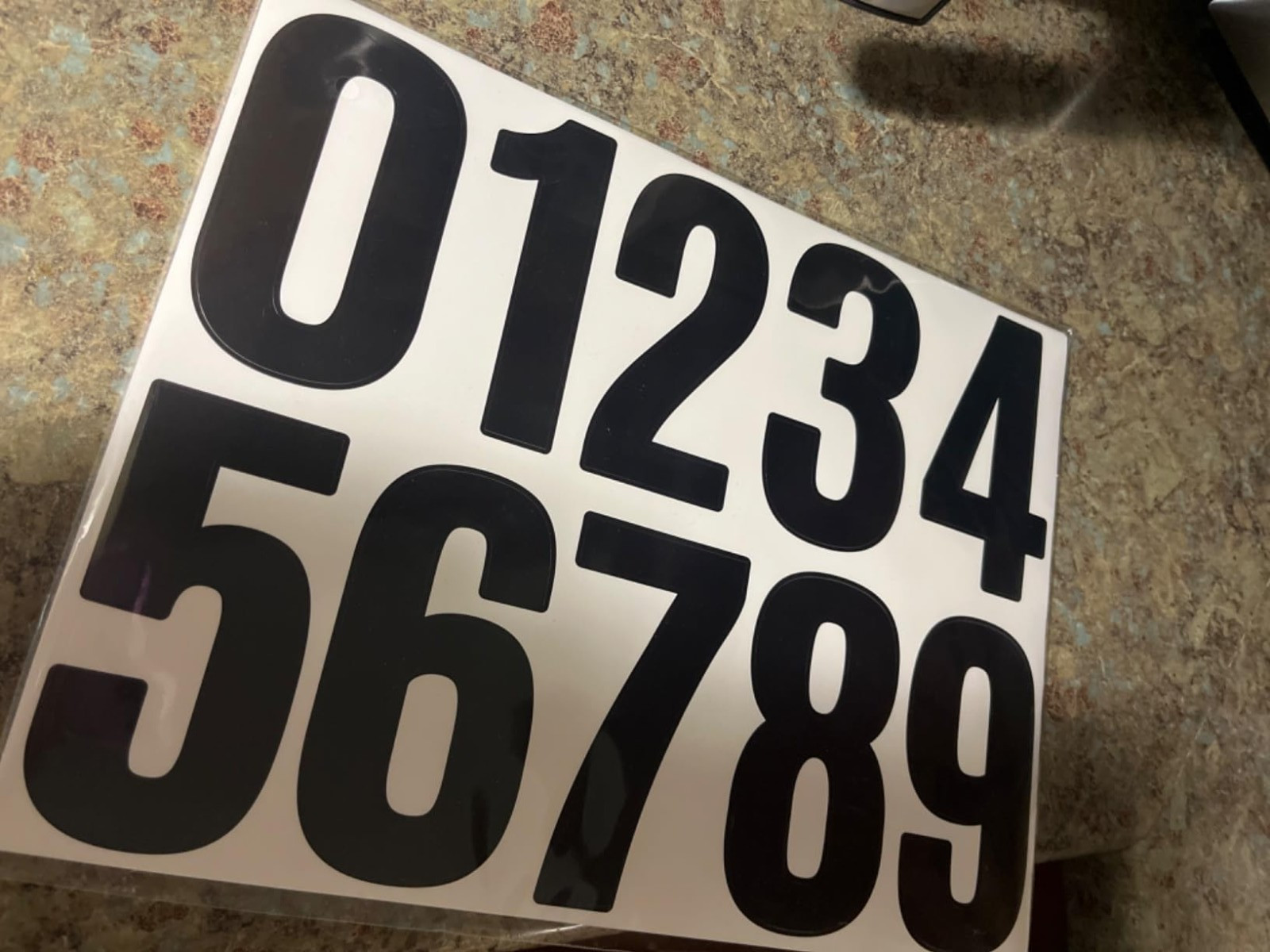 4in Self Adhesive Mailbox Number Stickers 10 Sheets Waterproof Vinyl Address New